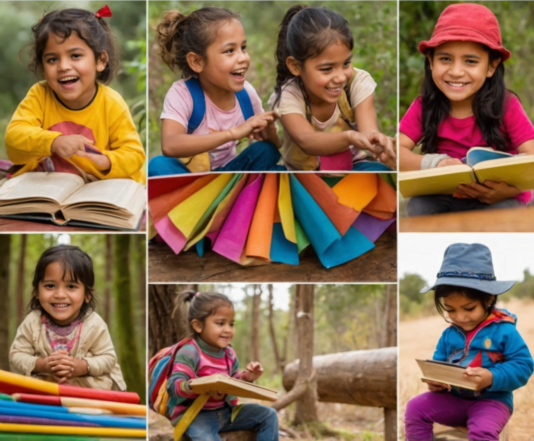 Niños explorando y aprendiendo euskera.